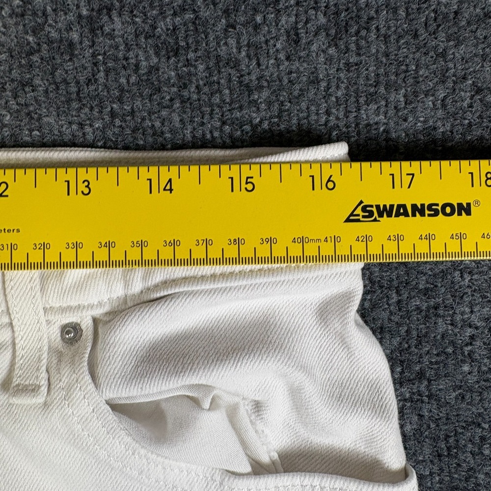 Levi Strauss & Co 721 Skinny Ankle Jeans Womens 33x25.5 White Denim High Rise - Picture 7 of 12